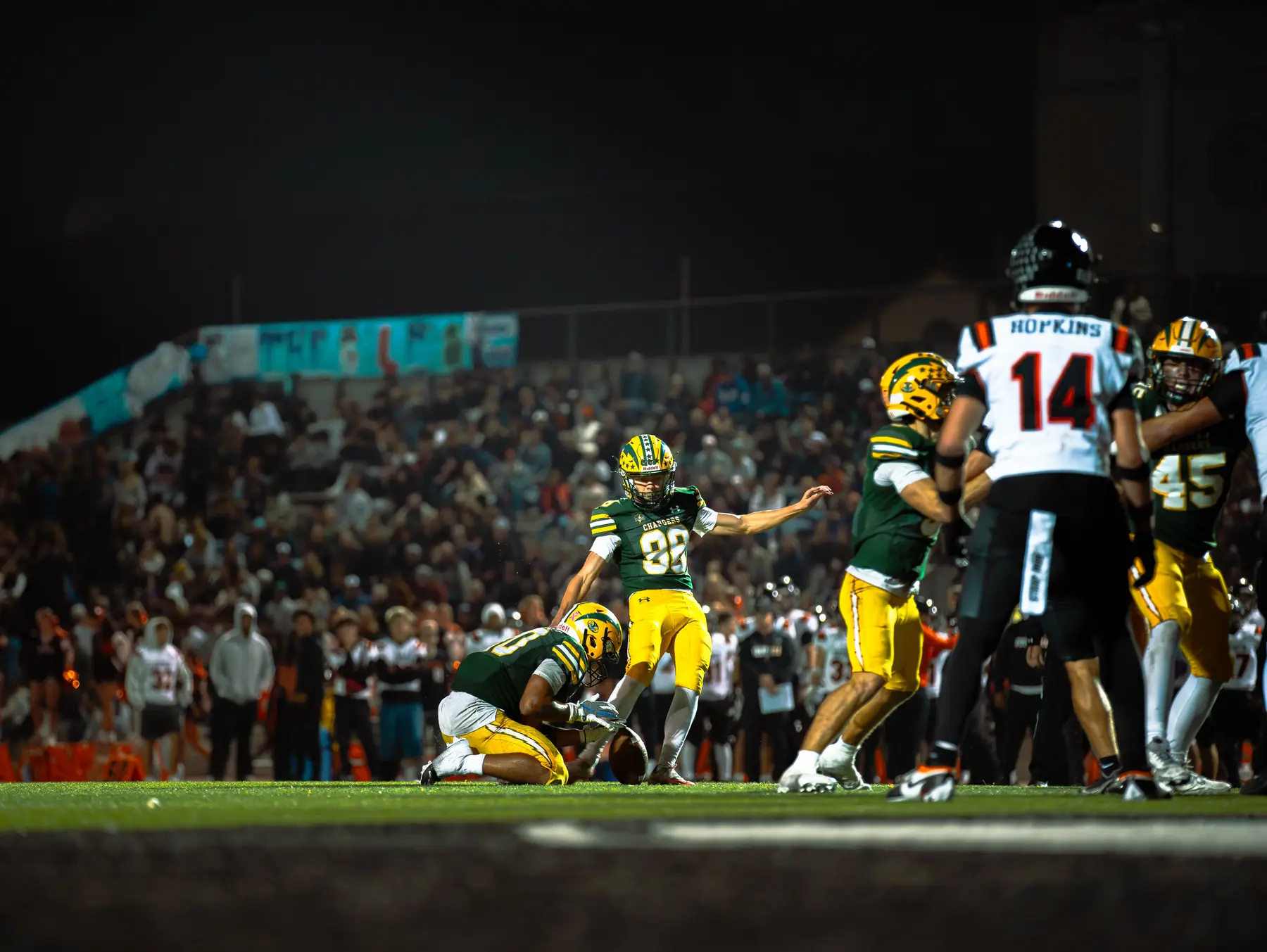 Football game action