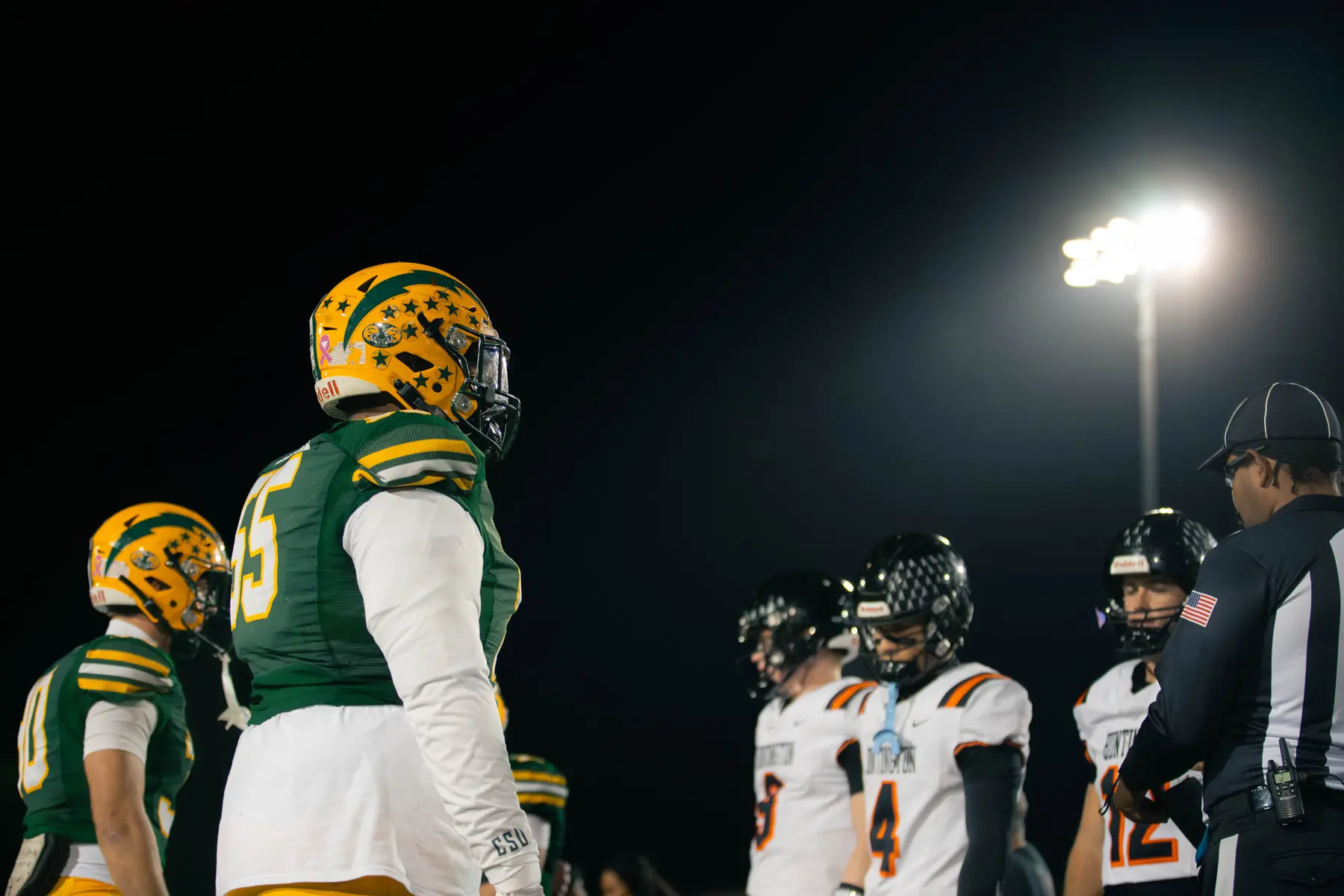 Football tunnel shot